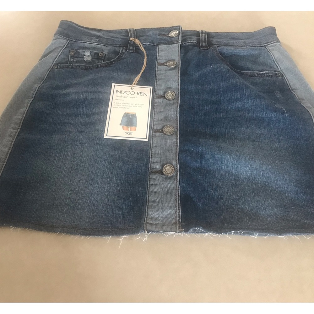 Indigo Rein denim mini skirt - size 9